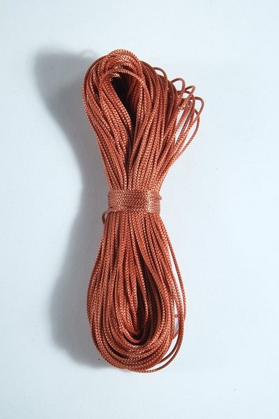 Eskişehir hobi sanat 1 Mm 25 Meters Copper Color Thin Parachute Rope Macrame Bracelet Rope Necklace Jewelry Design Rope