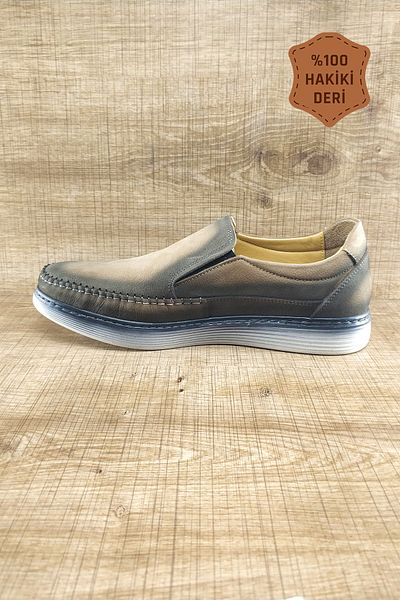Endurstep Ортопедични мъжки обувки без връзки от естествена кожа, ежедневни, Cas0002