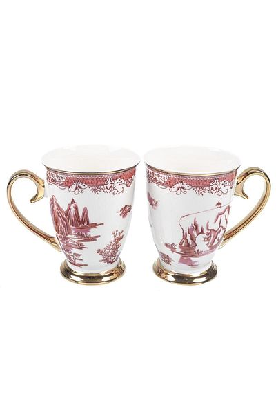 Mikasa Moor Osaka Red - 330cc 2-Piece Mug Set