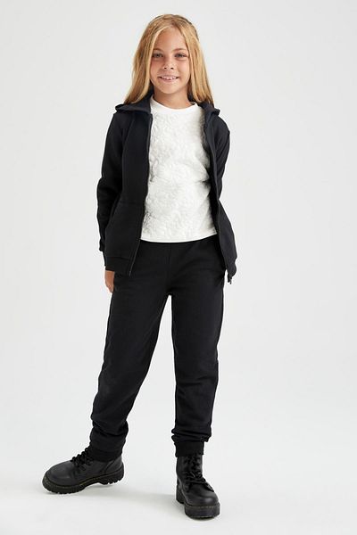 DeFacto Γυναικεία σχολική φούτερ σε μαύρο Jogger Standard Fit