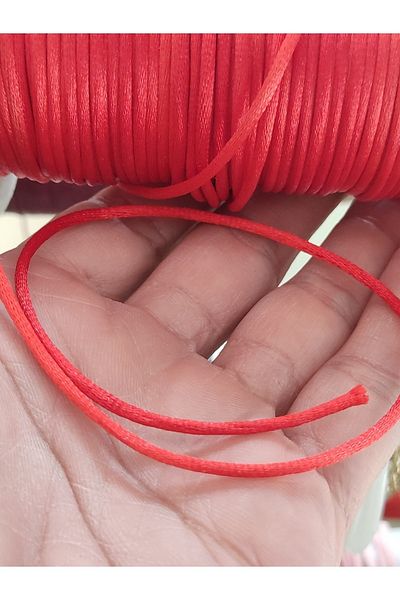 Engin TT Flush Rope Rat Tail Rope Red Evening Dress Wedding Dress Rope (3 Mt)