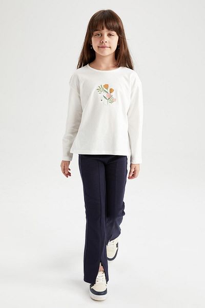 DeFacto Girl's Spanish Leg Ribbed Tracksuit