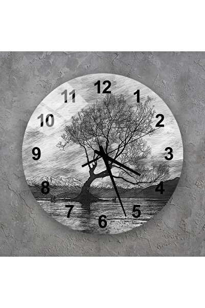 TekTablo ساعة حائط، ساعة حائط زجاجية، موديلات ساعات لغرفة المعيشة 36x36 سم 6t8468741910