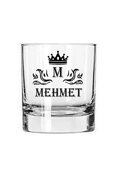 blackbonds Kişiye Özel Isimli Baskılı Viski Bardağı Kral Tacı Taçlı