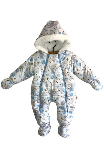 Pukka Rabbit Print Welsoft Cosmonaut Jumpsuit