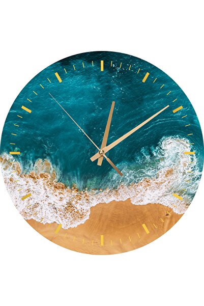 TekTablo ساعة حائط، ساعة حائط زجاجية، موديلات ساعات لغرفة المعيشة 36x36 سم 5T846874199