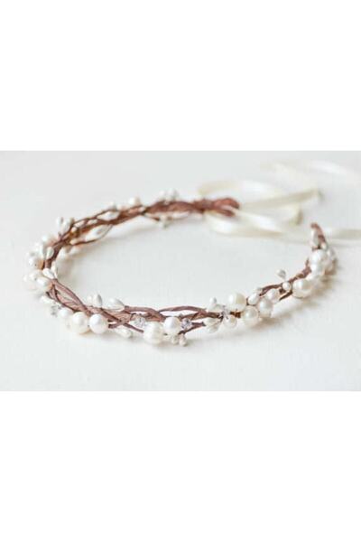 bba new trend KRUNA OD PRAŠINE SMEĐA POZADINA KRUNA NEVESTE SA BISERIMA DODAT...