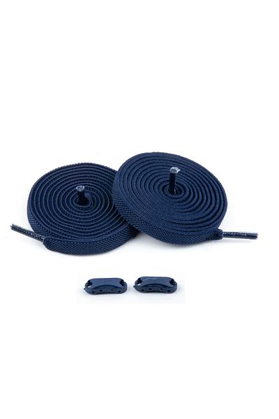 AiryFooT Takbırak Elastic Shoe Laces, Smart Laces, New Generation Laces Navy Blue