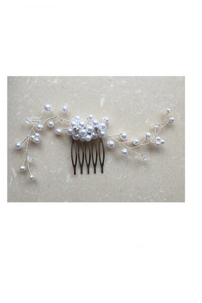 bba new trend Ασημένια χτένα νυφικό στέμμα, αξεσουάρ για τα μαλλιά της νύφης,...