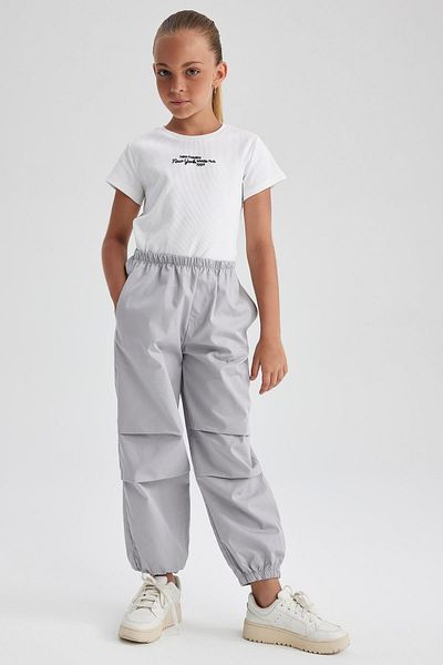 DeFacto Girl's Parachute Cotton Trousers B1115A823Au