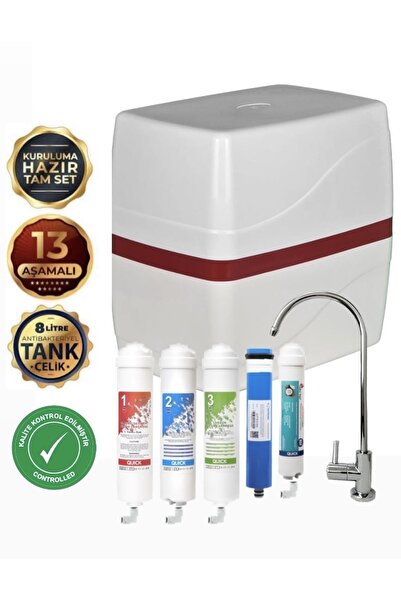 BS WATER 13 Aşama 8 Litre Pompalı Su Arıtma Cihazı