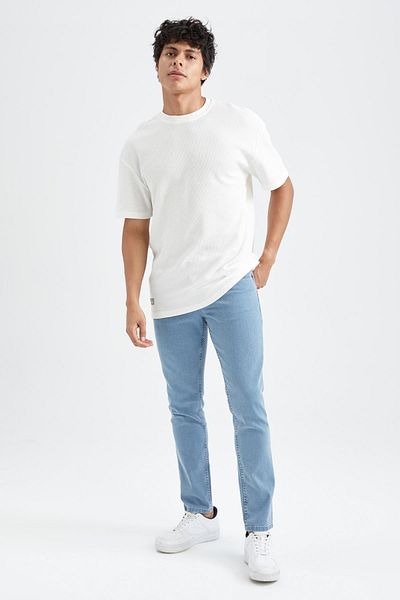 DeFacto Pantaloni de jeans Pedro Slim Fit cu talie normală