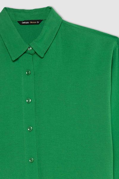 DeFacto Regular Fit Linen Long Sleeve Shirt