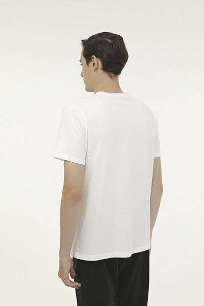 Kinetix M-SN234 BSC RAW EDGE 3FX Tricou alb cu mânecă scurtă pentru bărbați