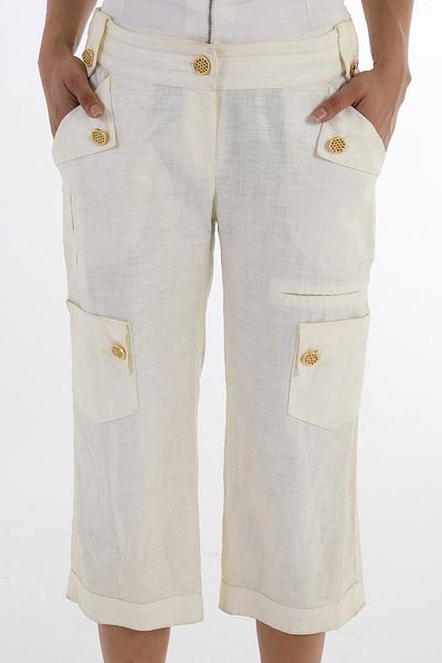 Balizza BLZ-STONE DESIGN BUTTON CARGO POCKET LINEN CAPRY