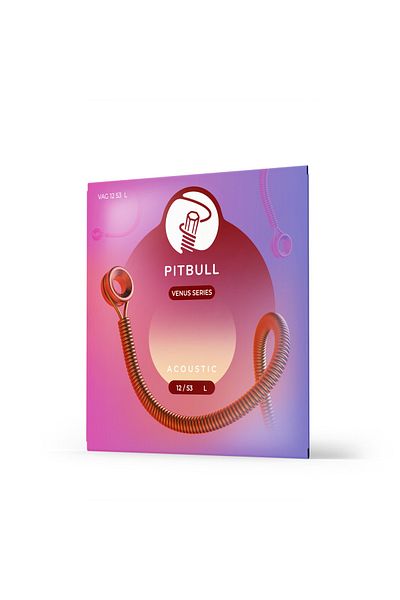 Pitbull Strings Venus Serial Acoustic Guitar String Set (String Winding 4 Plectrum Hat) Vag 12-53 L 3P Ssc