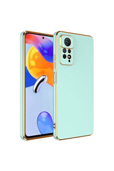 Rivor Xiaomi Redmi Note 12 Pro 4G Uyumlu Kılıf Parlak Kenarlı Altın Işlemeli ...