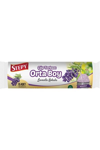 STEPY Büzgülü Orta Boy Lavanta 1 Rulo 15'li