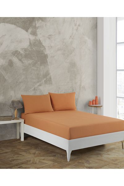 MCN Tekstil Cotton Fitted Sheet 160x200 Double