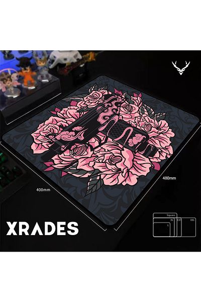Xrades Pink Uzi Aqua Control 480x400 MM ESport Gaming Mousepad 48x40 CM
