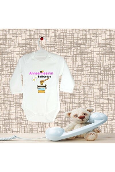 TUĞBABABY بدلة أطفال مطبوعة على شكل حشرة العسل للجدة