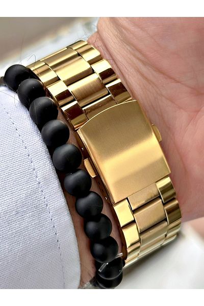 saatistasyonu Steel Cord Men's Wristwatch Sports Men's Watch Watch Bracelet Set