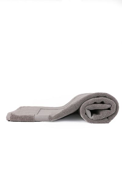 Taka Fabrics Πετσέτα ποδιών μπάνιου 100% βαμβακερή 50Χ80 εκ. Γκρι