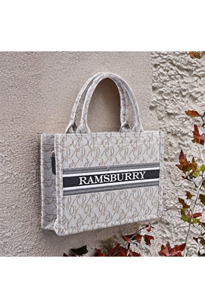 Ramsburry Kadın Dokuma Desenli Pamuk Kolon Askılı El Ve Omuz Çantası
