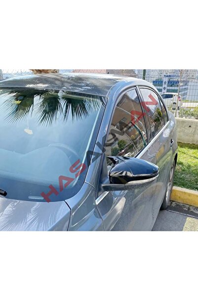 OMGARAGE Vw Jetta Mk6 Yarasa Ayna Kapağı Piano Black 2010 2011 2012 2013 2014...