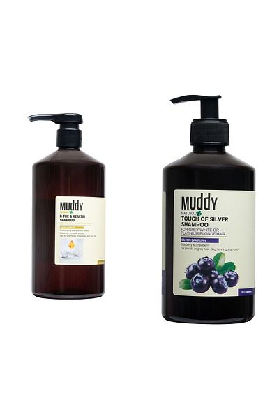Muddy B-toxKeratinShampoo - 1000ml Climax Remover, Excessive Damaged Hair,TouchofSilver500ml