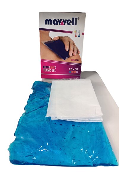 Mavvell Kılıflı Termojel Soğuk Sıcak Jel Kompres 26 X 37 Cm Büyük Omuz/sırt/bacak/kol