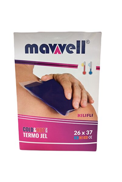 Mavvell Kılıflı Termojel Soğuk Sıcak Jel Kompres 26 X 37 Cm Büyük Omuz/sırt/bacak/kol