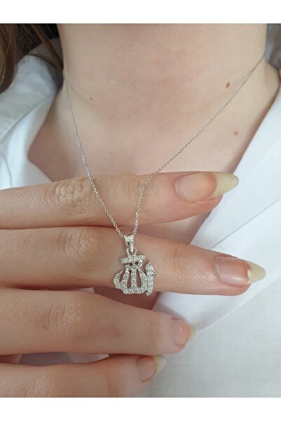 MAGRİB Allah Yazılı Gümüş Kolye