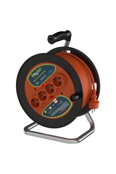 Bylion Makaralı Seyyar Uzatma Kablosu 50m 3*2.5mm Ip20