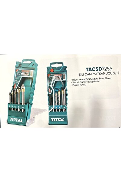 TOTAL 5 Lİ CAM DELME MATKAP UCU SETİ