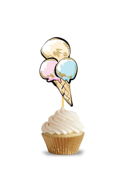 Big Party Toothpick Summer Theme Macaron 10pcs