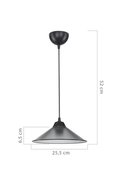 EvLight Coral Smoked Single Pendant Chandelier