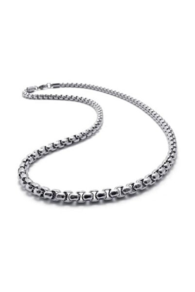 X-Lady Accessories Gümüş Renk Iç Içe Geçmeli Arnavut Asansör Unisex Erkek Çel...