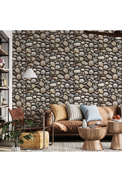 Adawall Roka 23113-3 Doğal Taş Desenli Düz Sade Duvar Kağıdı