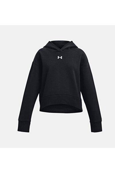 Under Armour Kız Çocuk UA Rival Fleece Crop Kapüşonlu Üst 1379517-001