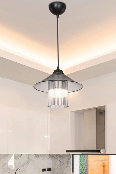 EvLight Atlas Smoked Glass Pendant Chandelier