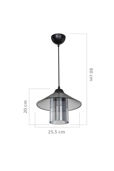 EvLight Atlas Smoked Glass Pendant Chandelier