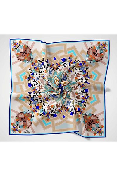 SİLKHOMEE Φουλάρι με σχέδιο Twill Polyester 30033-06