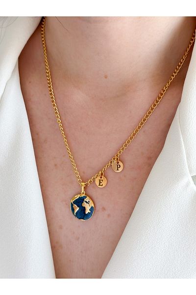 CHARMLUCKY Necklace with World letter