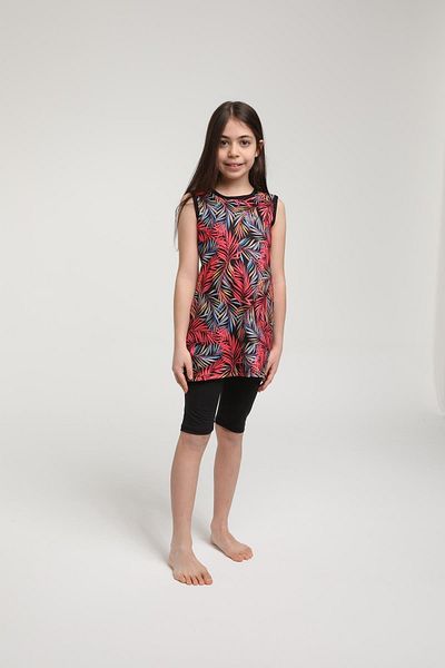 SEBOTEKS Sleeveless Tights Girl's Swimsuit 3503
