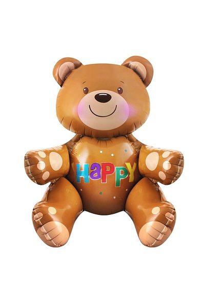 DÜVENCİ TİCARET Bear Foil Balloon - Sitting Design