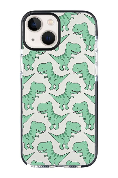 shoptocase Iphone 14 Plus Uyumlu Kenar Korumalı Anti Shock Dinazorlar Tasarım...