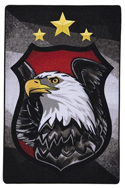 Confetti Kartal  Siyah Taraftar Çocuk Halısı 133x190 cm