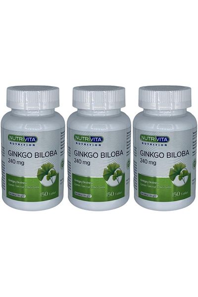 Nutrivita Nutrition جينكو بيلوبا 240 ملغ - 3x150 قرص