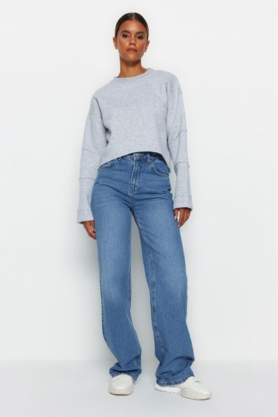 Trendyol Collection Jeans - Blue - Wide leg - Trendyol